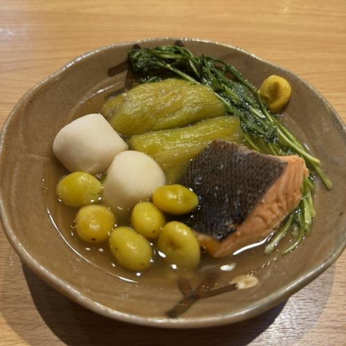 秋のおでん5種盛り合わせ