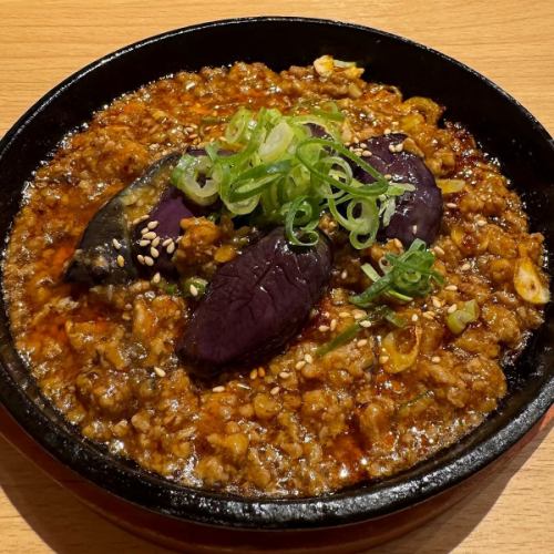 秋茄子の麻婆茄子