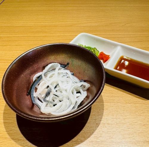 Fugu skin with ponzu sauce