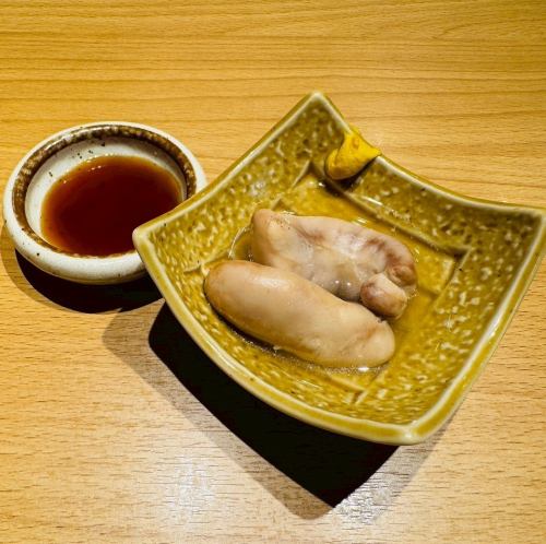 Fugu milt with ponzu sauce