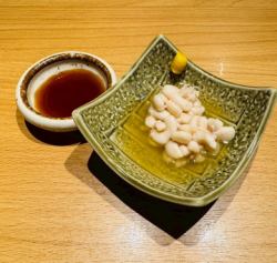Cod milt with ponzu sauce
