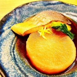 Yellowtail and Daikon