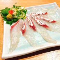 鯛の薄造り