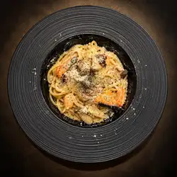 鮭魚牛肝菌意麵
