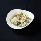 Mozzarella cheese and wasabi leaf salad