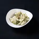 Mozzarella cheese and wasabi leaf salad