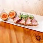 Homemade char siu and marinated egg