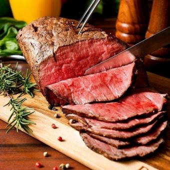 [Exquisite] 2-hour all-you-can-drink course with our signature roast beef mountain 3,828 yen → 2,980 yen♪