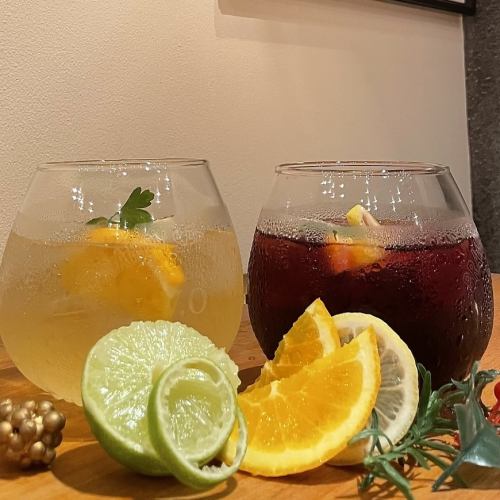 We recommend the homemade sangria!