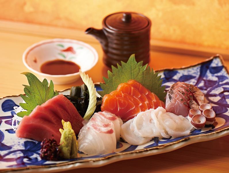 Today's Assortment of 5 Kinds of Sashimi