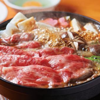 《Luxury》● Tamanokura course 6,980 yen with all-you-can-drink ◇ Assortment of seven kinds of sake and snacks ◇ Wagyu beef sukiyaki ◇ Perfect for welcoming and farewell parties!