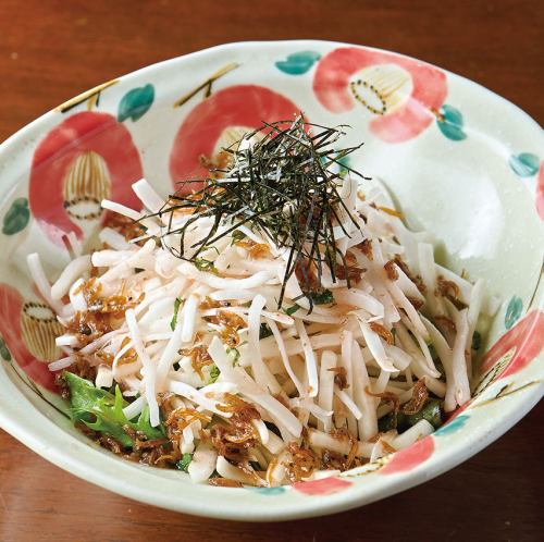 大根とじゃこの梅サラダ