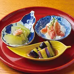 本日のおばん菜三品盛り