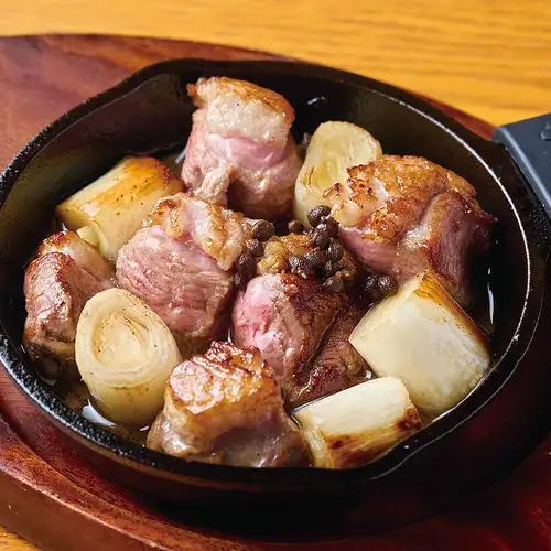 鴨ねぎの鉄板焼き