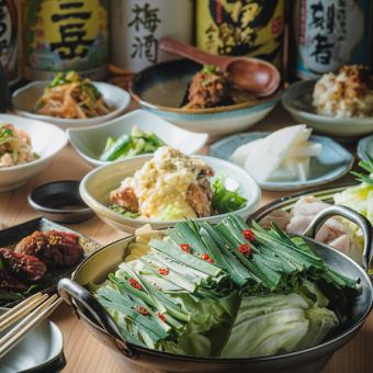 [For various banquets] 2 hours of all-you-can-drink included! 10-course manpuku course including offal hot pot, horse sashimi, and chicken nanban★4,950 yen