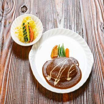 ハンバーグステーキ定食