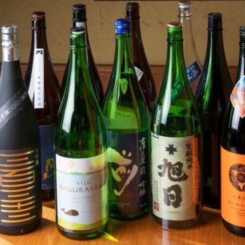 豊富な数の日本酒