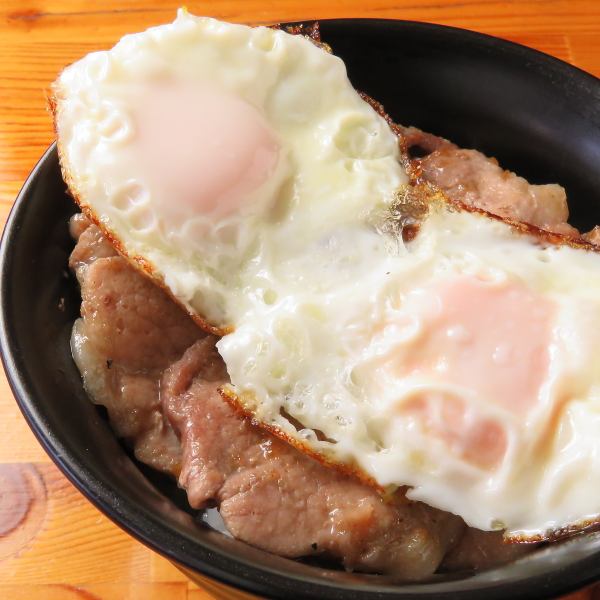 [Recommended Hearty Menu!] Grilled Pork and Egg Rice!