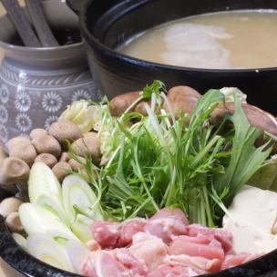 Chicken broth and soy sauce hotpot (1 serving)