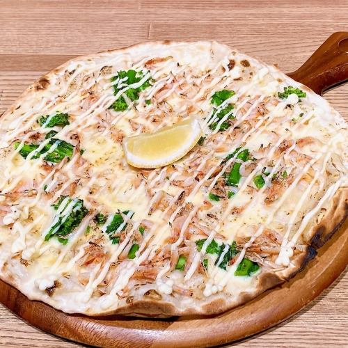 桜海老と菜の花のPizza