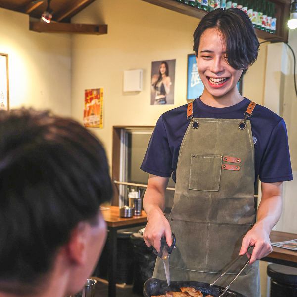 サムギョプサルは私たちが美味しく焼きます！