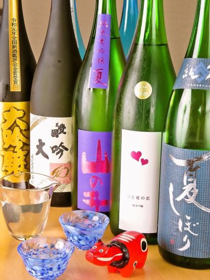 A selection of high-quality Aizu sake! Perfect for horse meat and robatayaki!