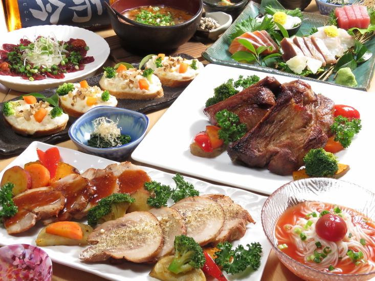 福島県の地物を豊富に使用したコースが盛りだくさん!