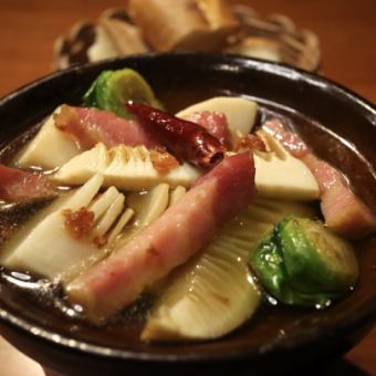 大蒜竹筍