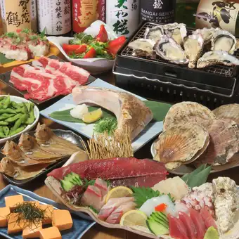 各種宴会に◎豪快刺盛や名物コウネ等全10品と2時間飲放付！【贅沢コース】6500円(税込)