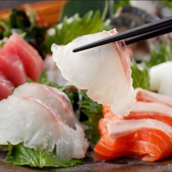 Fatty Salmon Sashimi / Red Sea Bream Sashimi / Yellowtail Sashimi