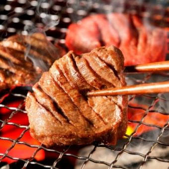 『炭火コース』焼き鳥盛り合わせや仙台産厚切り牛タン含9品 3時間飲み放題付 4500円⇒4000円