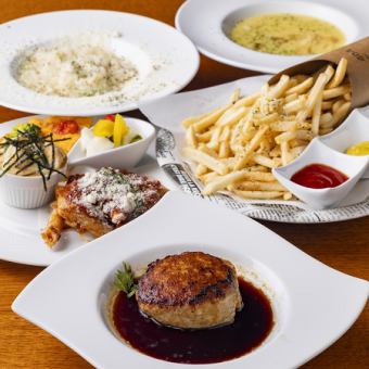 *日-木限定特価*【120分飲み放題付】女子会向けカジュアルコース+飲み放題