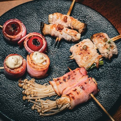 創作串盛り合わせ　5種5串