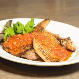 Awaji chicken steak with Awaji onions