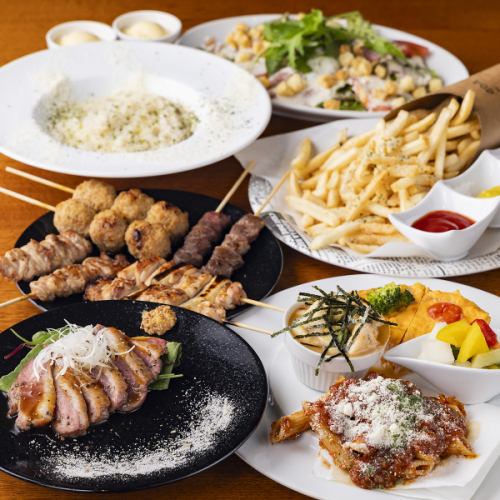 【人気コース◎】自慢の鶏料理を気軽に堪能コース　3500円（税込）