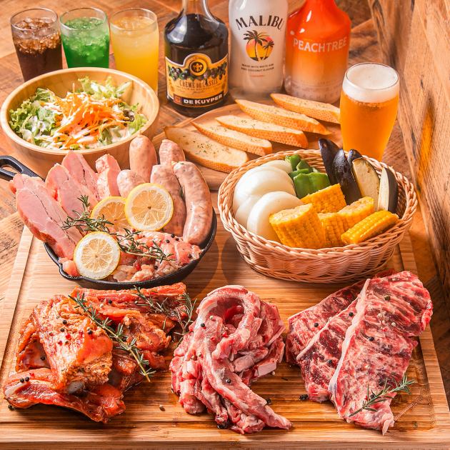 全天候型 屋内BBQ WOOD DESIGN PARK ウッドデザインパーク お台場店