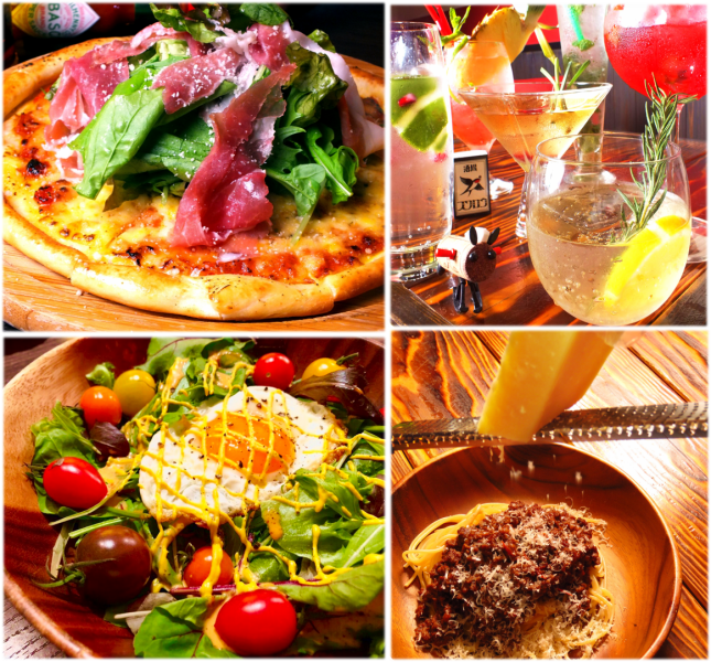 A variety of dishes from snacks to meals are available, and the recommended menu that changes regularly is a must-see ♪