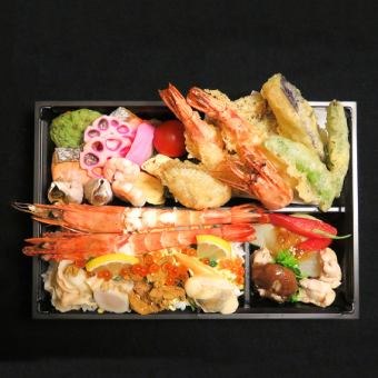 天ぷら・海鮮ちらし弁当