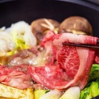 （保证包间）【周末（周五、周六、节假日前）】超级满足◎寿喜烧×无限畅饮（生啤酒/瓶装啤酒都可以）无限次4,500日元