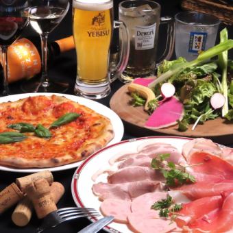 We also offer a second party course! 2 hours all-you-can-drink + 3 dishes including meat appetizers for 3,500 yen