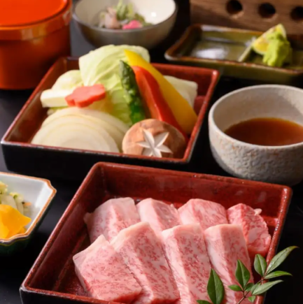 松阪牛赤身ステーキ御膳