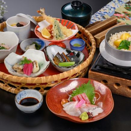 【사계절을 느끼고 제철을 맛본다】 계절의 꽃 바구니 어선 - 디너