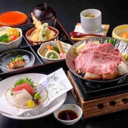 【今日はごちそう!】特撰松阪牛すき焼きとお造り御膳