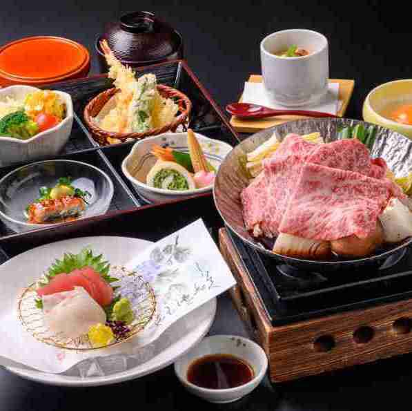 特撰松阪牛すき焼きとお造り膳