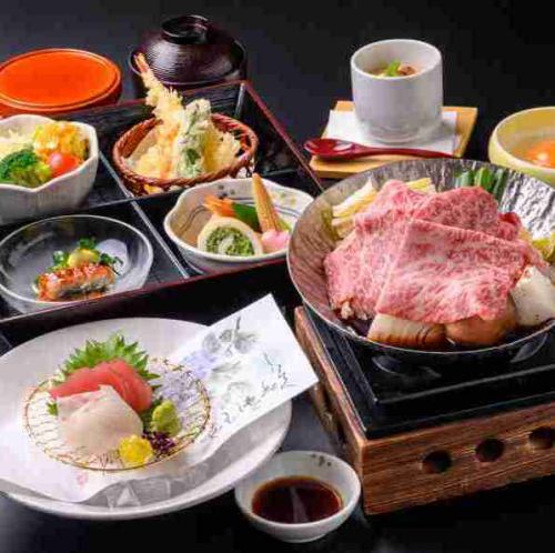 特撰松阪牛すき焼きとお造り膳
