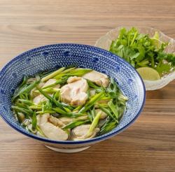 Pho with domestic chicken and Kyoto Kujo leeks