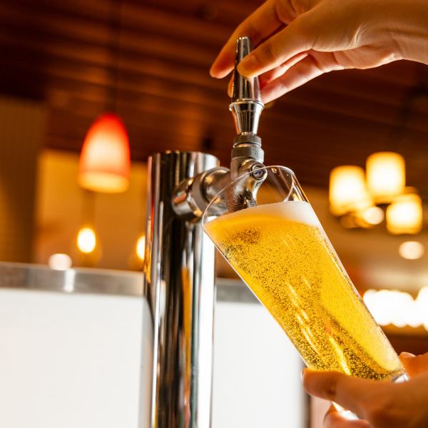 ビールはクラフトビール含め常時15種類以上