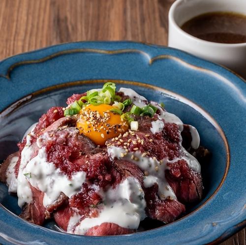 ランチ限定！黒毛和牛のローストビーフ丼