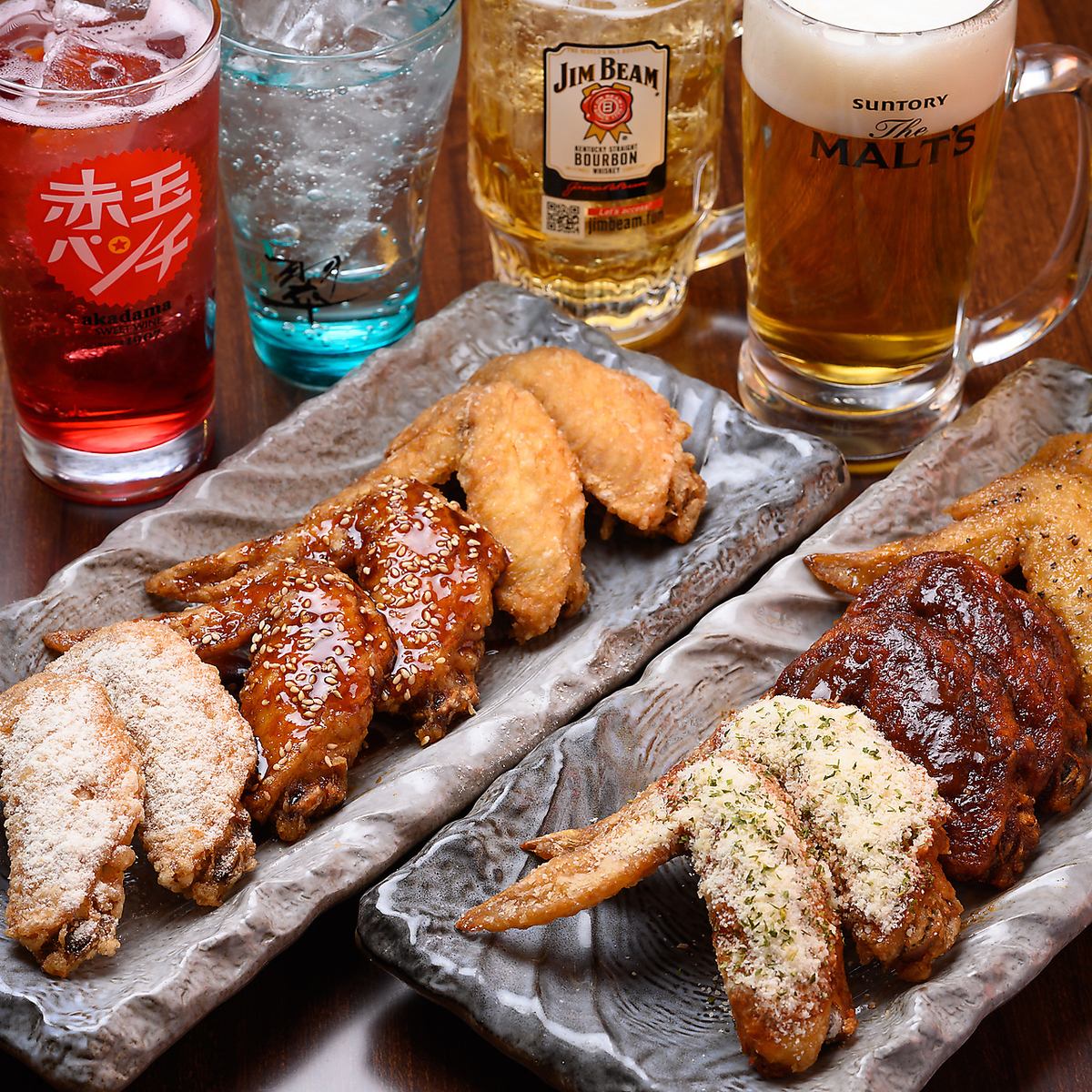 当店こだわりの14種の手羽先！お酒との相性もばっちり☆