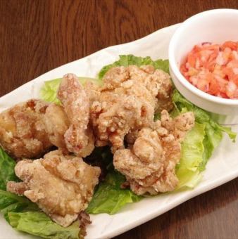 がぜん唐揚げ ～特製サルサ添え～
